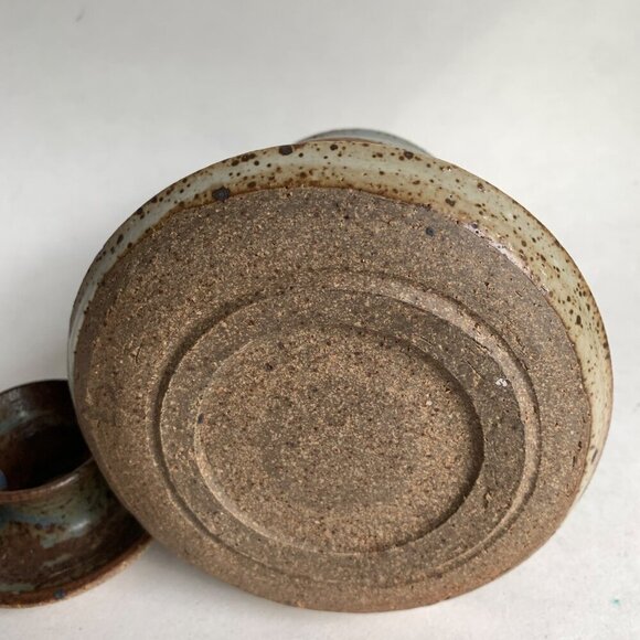 Honey Pot Lidded with Stick Pottery Handmade - Picture 5 of 6